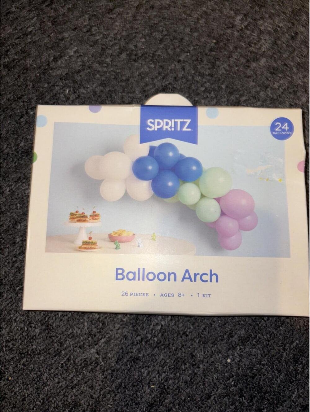 Retro Multicolor Balloon Arch Garland Spritz *NEW* 24 Balloons 1 Kit